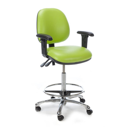 Classic Operators Chair - High Version - Height Range 57-83cm - Foot Support Ring Fitted