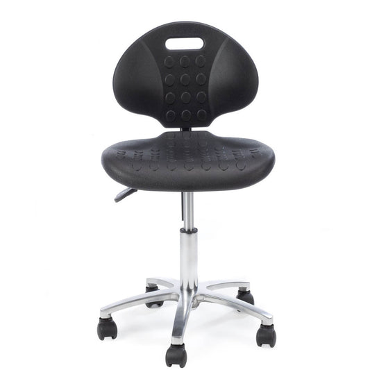 Laboratory Chair - Standard - Height range 45-59cm - Castors fitted - Black
