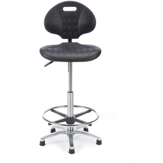 Laboratory Chair - High Variant (54-74cm) with Foot Ring - Plinth Medical