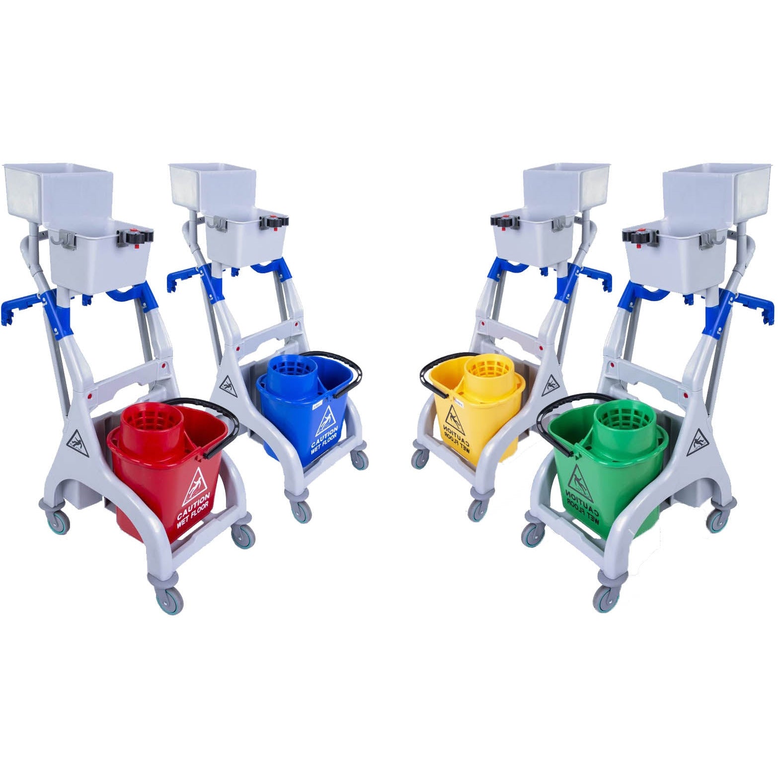 Socket Mop Quick Response Trolley, Bucket & Wringer - 