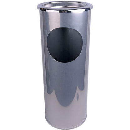 Ash Stand and Litter Bin - Silver
