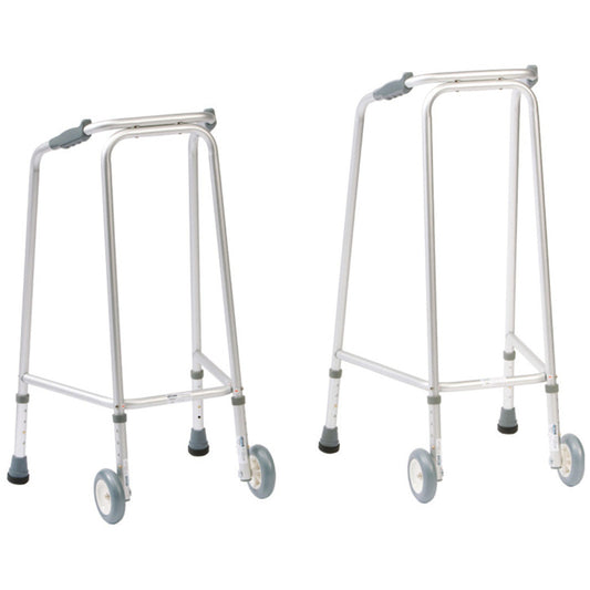 Ultra Narrow Walking Frame - Large with Wheels
