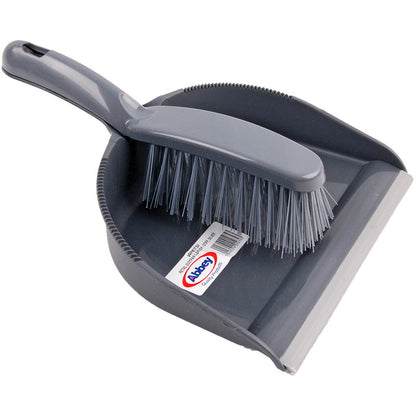 Retail Dustpan & Brush Set Stiff Bristles - 