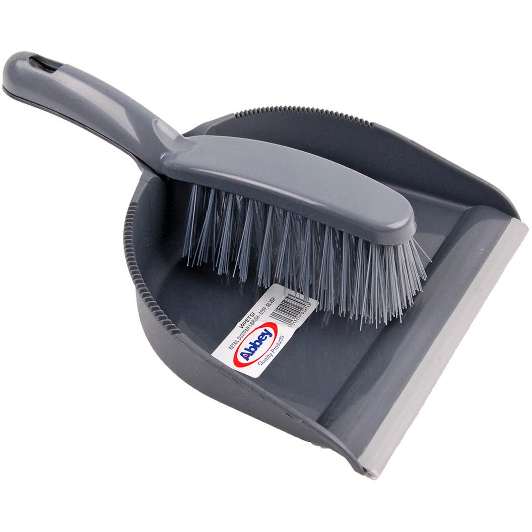 Retail Dustpan & Brush Set Stiff Bristles