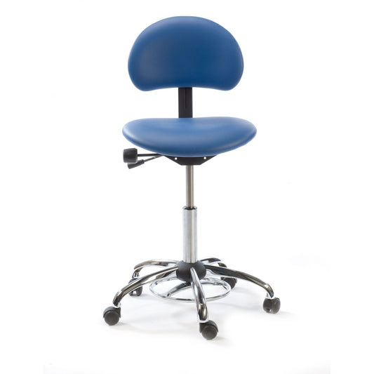 Premium Harris Clinic Chair - Standard - Height Range 48-64cm - ATLANTIC BLUE  - Plinth Medical