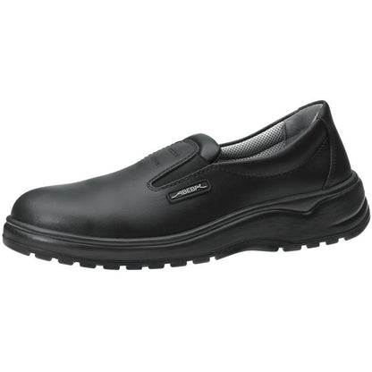 Abeba "Light" Steel Toe-Capped Nursing Shoes - Smooth Black Leather