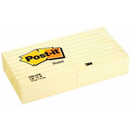 Post-It Notes Canary Yellow 76X76mm - Pack of 12 Pads - Discontinued