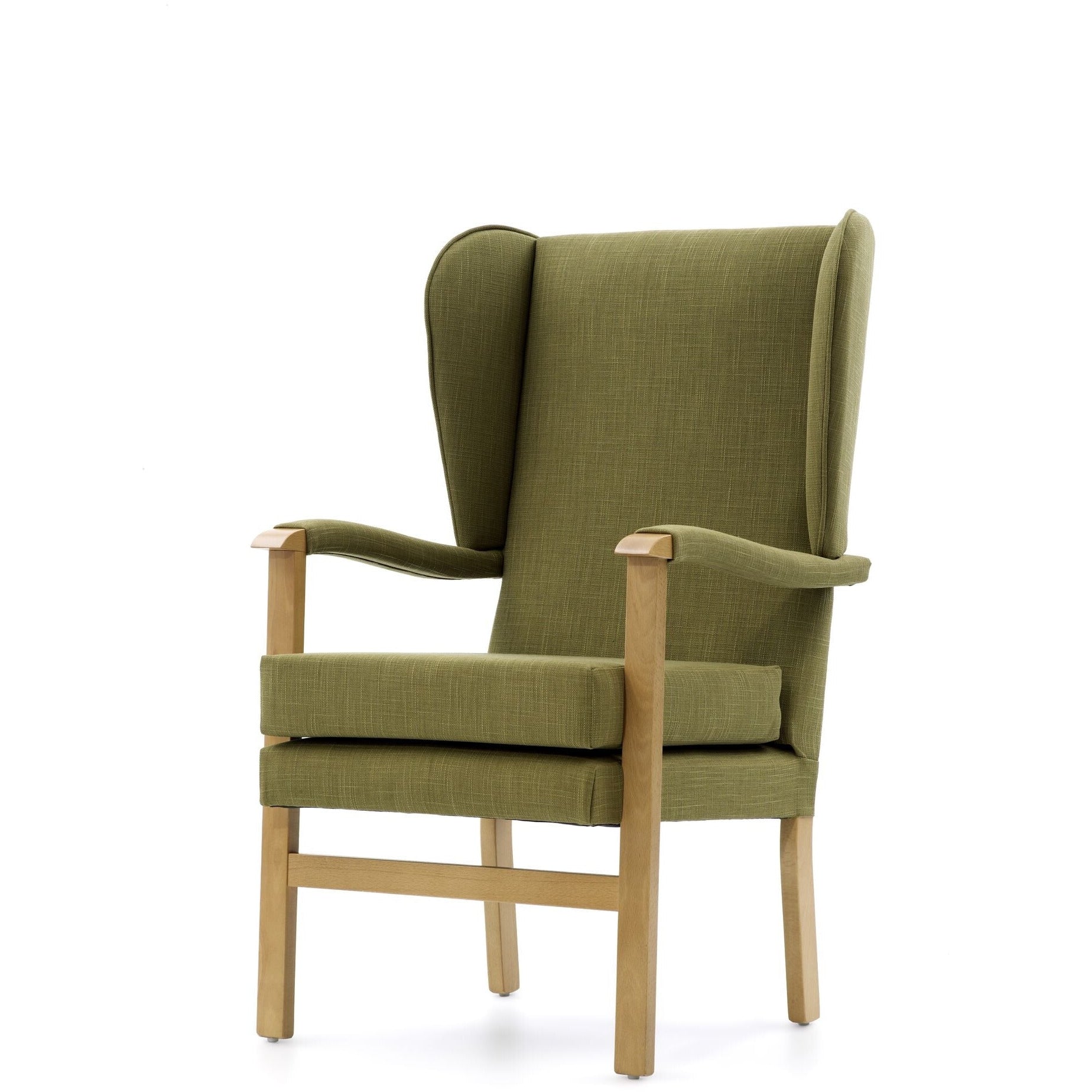 Kingston Lounge Chair with Wings and Arm Pads - 