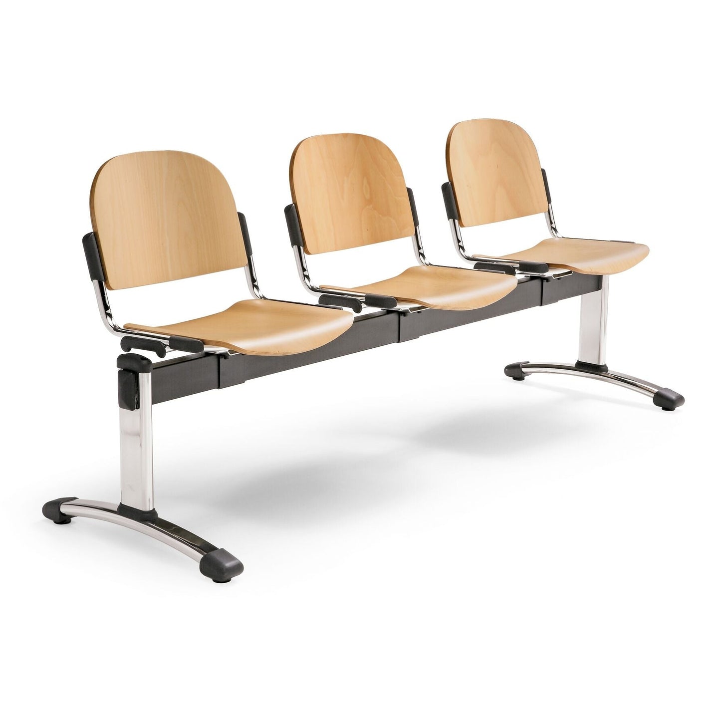 Thorndon Fixed Wooden Beam with 3 Seat Positions - Plinth Medical