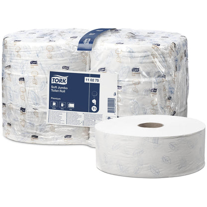 Tork Soft Jumbo Toilet Roll Premium 2Ply - 110275 - Case of 6 x 360m - Tork
