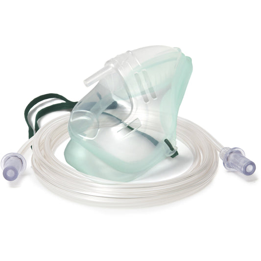 Medium concentration EcoLite paediatric mask with tubing 2.1m - Single - Intersurgical