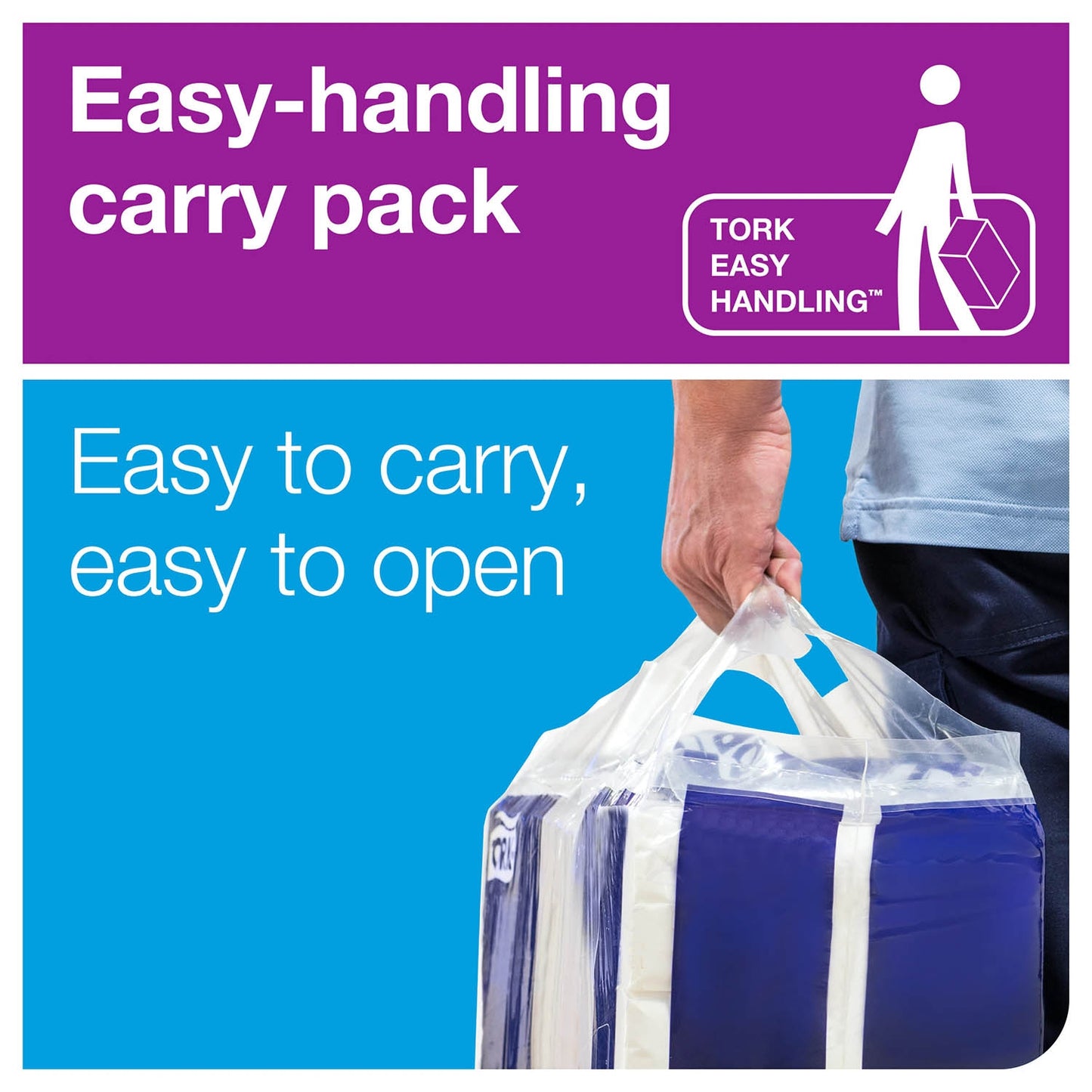 Tork Xpress Multifold Hand Towel White 2Ply - 120225 - Case of 21 x 180m - 3780 Towels - Tork