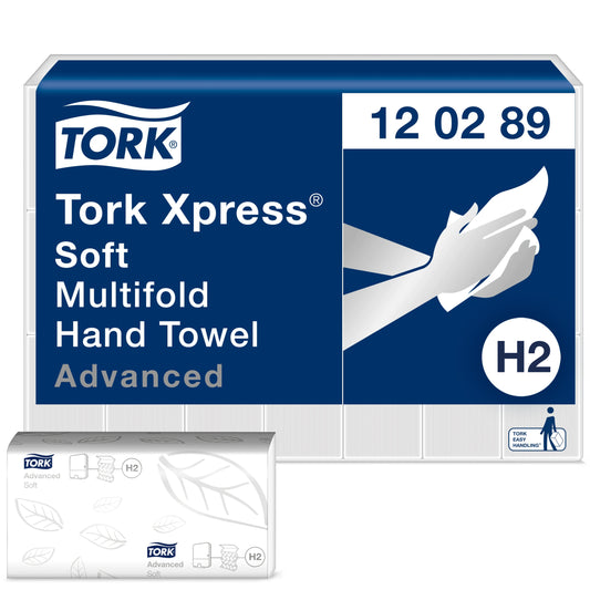 Tork Xpress Soft Multifold Hand Towel 2Ply - 120289 - Case of 21 x 180 Sheets - Tork
