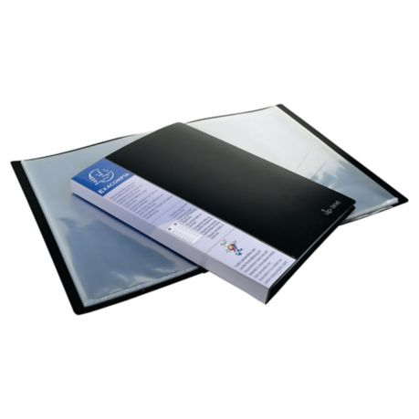 Polypropylene A4 Display Book, 40 Pocket Black - Lyreco
