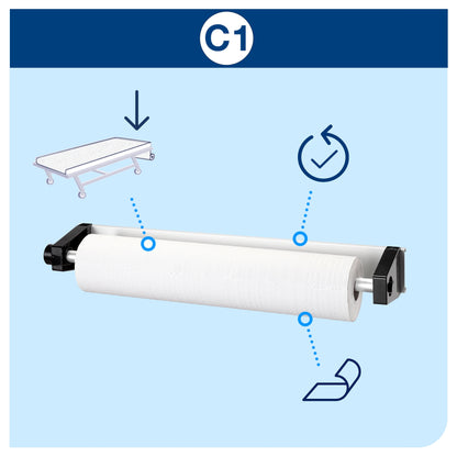 Tork Couch Roll Dispenser for Furniture Mounting - Tork