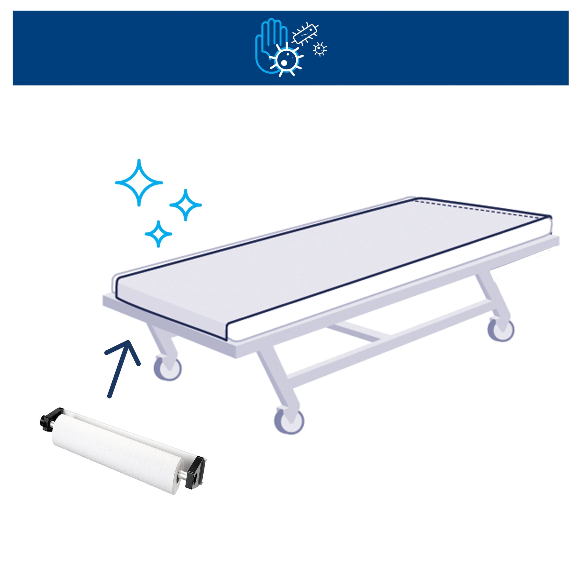 Tork Couch Roll Dispenser for Furniture Mounting - Tork