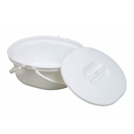 Extra Wide Commode Pan and Lid
