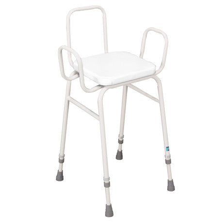 Sidhil Perching Stool with Arms and Backrest - 