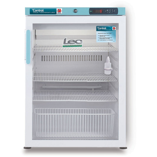 Lec 151 Litre Under-Counter Pharmacy Fridge - Glass Door