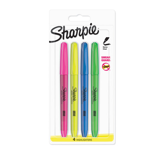 Sharpie Accent Highlighter Pens Chisel Tip Assorted Fluorescent - Sharpie