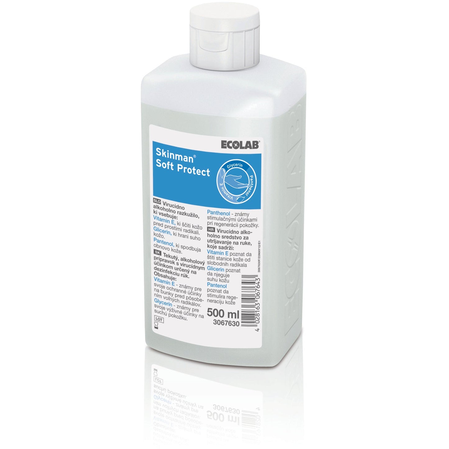 Skinman Soft Protect Flip Top 500ml - Ecolab