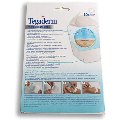 3M™ Tegaderm Transparent Film Dressing 12 x 12cm - Box of 10