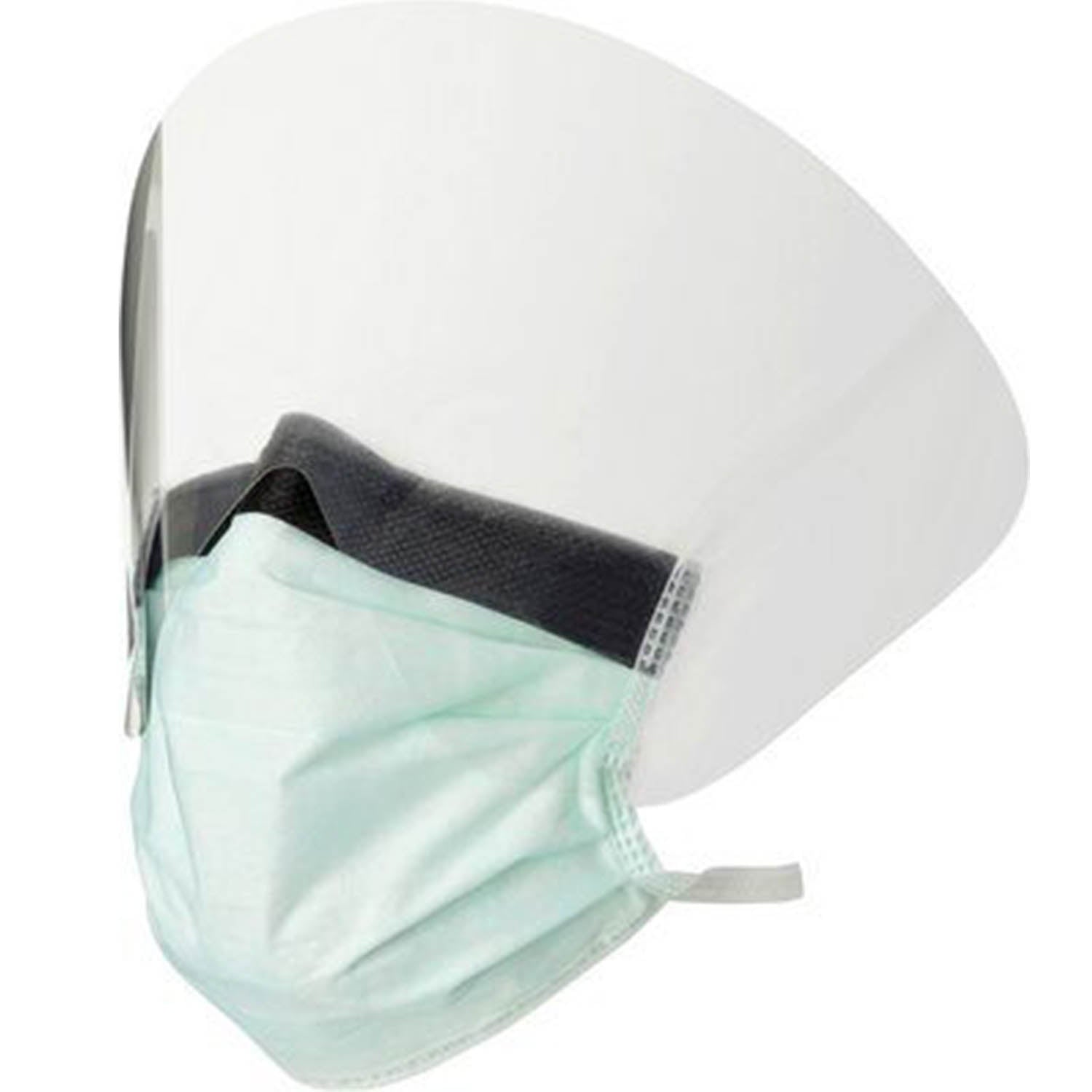 3M™ Tie-On, High Fluid-Resistant Surgical Mask with Face Shield - Type IIR 1835FS - Pack Of 50 - 3M