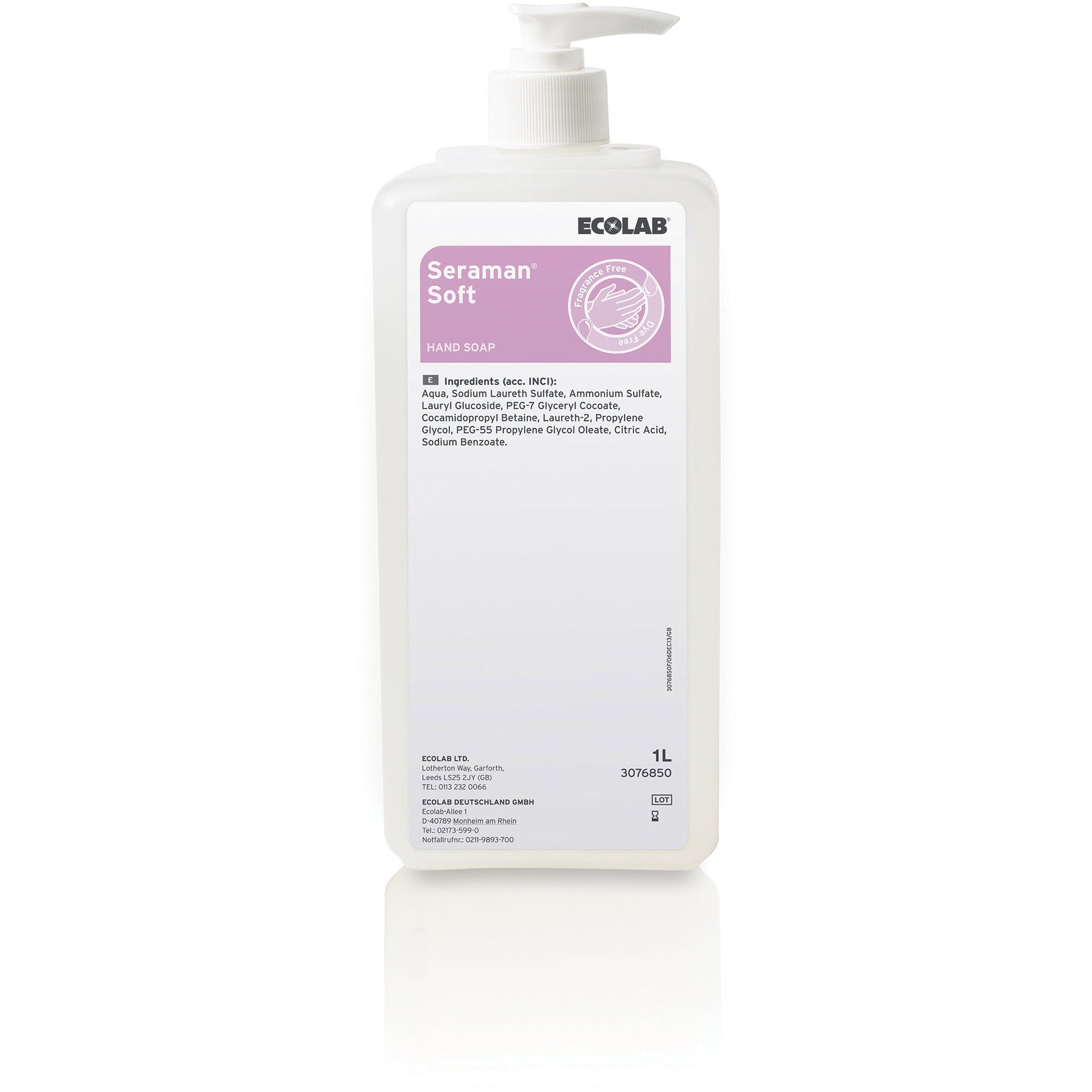 Seraman soft 1L integral pump - Ecolab