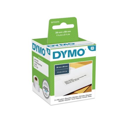 Dymo LW Address Labels, 28mm X 89mm, Roll of 130 - Dymo