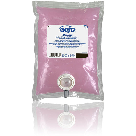 GoJo Deluxe Lotion Soap - with Moisturiser- 1000ml - Bunzl Catering Supplies