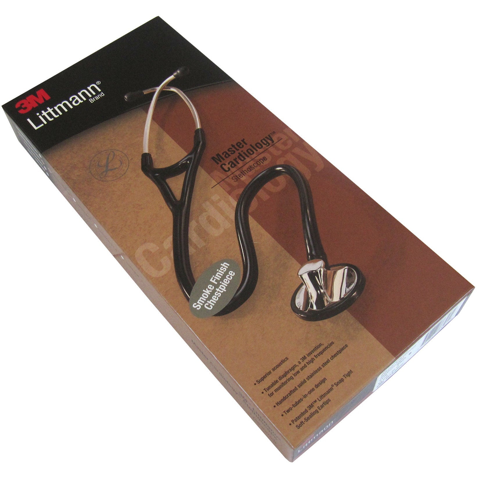 Littmann Master Cardiology Stethoscope: Black & Smoke 2176 - 