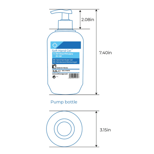 Soft Hand Gel Hand Sanitiser 500ml With Pump - Discontinued