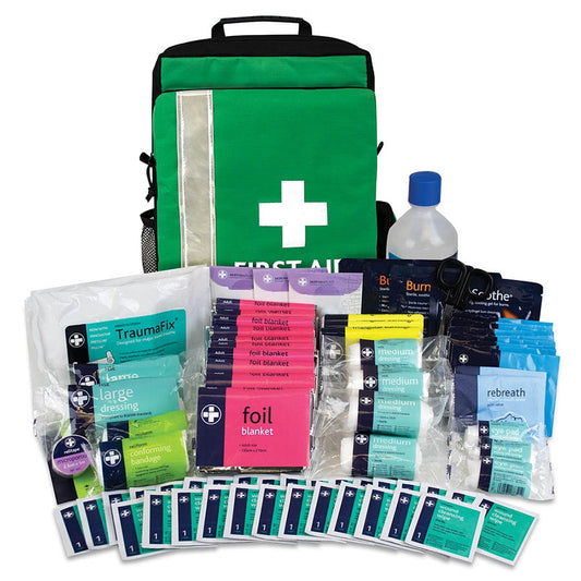 First Aid Site Evacuation Kit Rucksack - Green - Discontinued