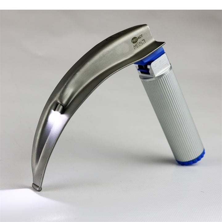 Metal Max+ Combi Laryngoscope Blade and Stubby Handle - MAC4S (Pack of 10) - ProAct