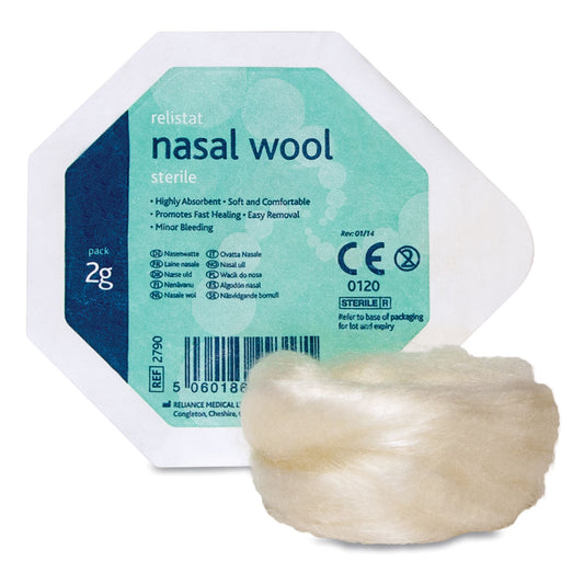 Relistat nasal wool 2g x 30mm - Pack of 5 - Discontinued