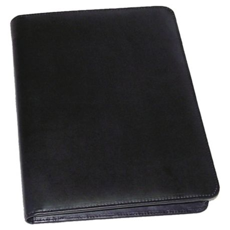 Monolith Executive Leather ZiPPed Folder Black - 36 x 30cm - Lyreco