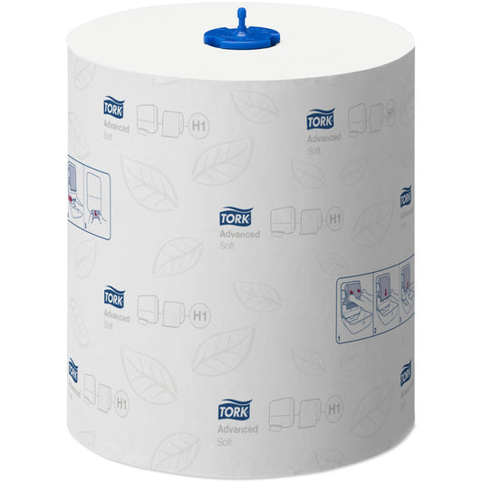 Tork Matic Soft Hand Towel Roll Advanced White 2 Ply - 290067 - Case of 6 Rolls - 21cm x 150m - Tork