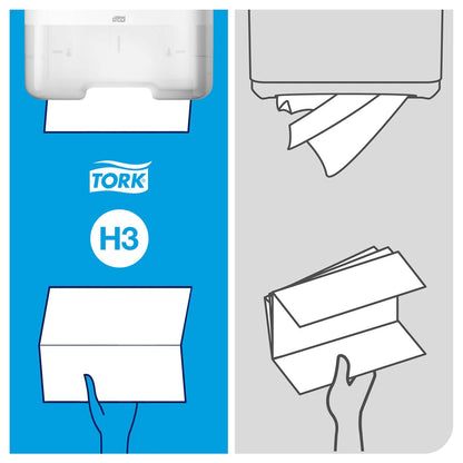 Tork Singlefold Hand Towel Universal White 1Ply- 290158 - 15 x 300 Sheets