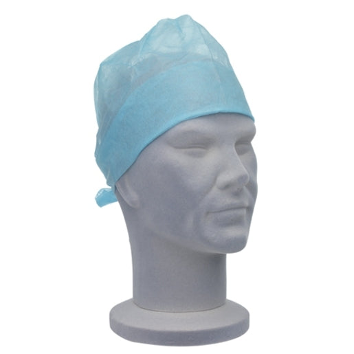 Premier Blue Operating Caps (Tie Backs) - Pack Of 100 - Shermond