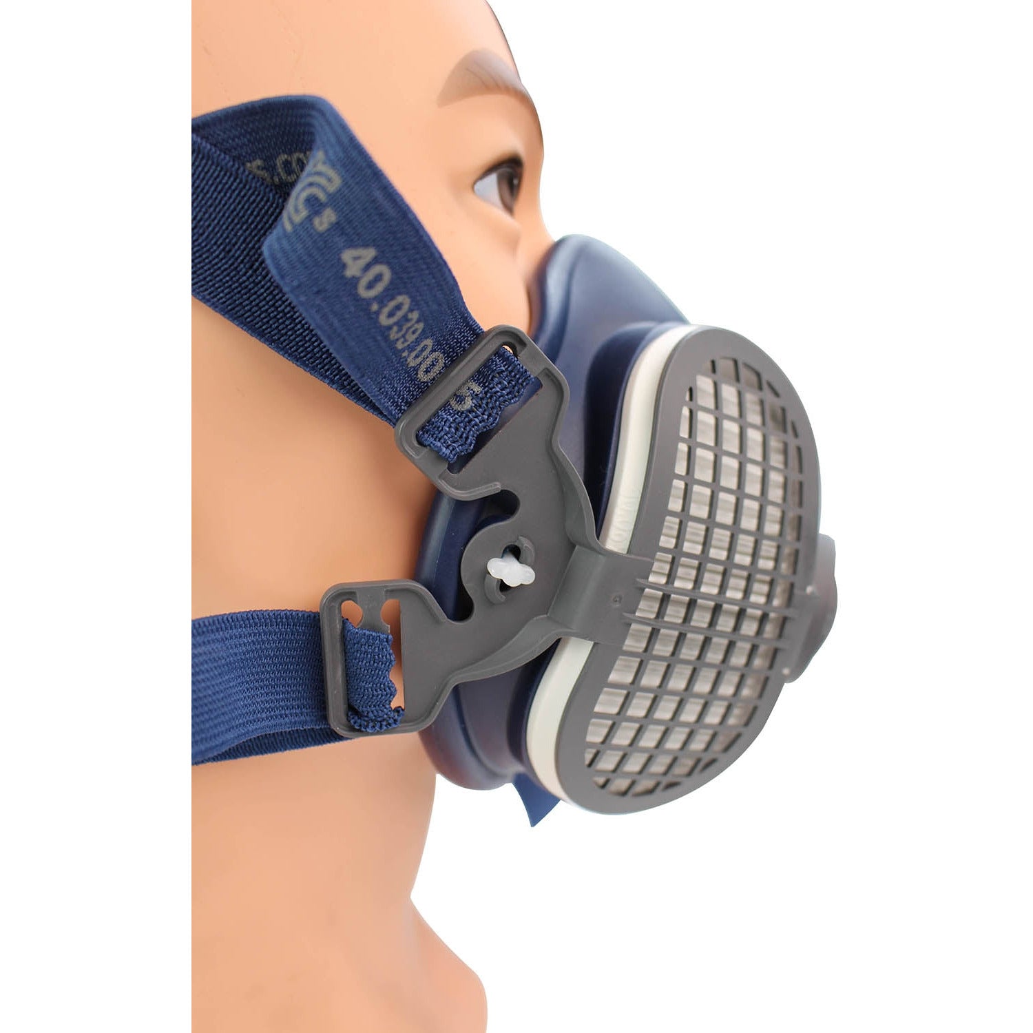 GVS SPR487 Elipse Masker Met ABEK1 Filters - M/L - Blauw - Multi Gas Bescherming