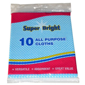 Super Bright All Purpose Cloths - 10 Pack - MX Wholesale