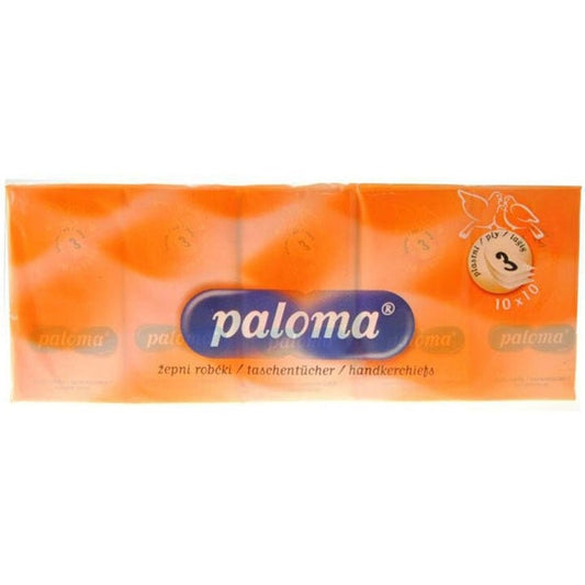 Paloma Pocket Tissues Hankerchiefs - 10 Pack - Discontinued