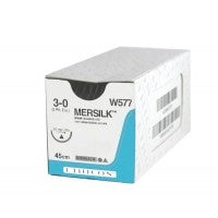 MERSILK Braided Silk - BLK 75CM M1 Reverse cutting 5-0 x 36