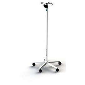 Free Standing Adjustable Transfusion Pole - Drive Medical