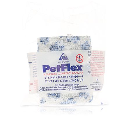 Petflex Paw Print Bandage R/W 7.5cm - MWI Animal Health