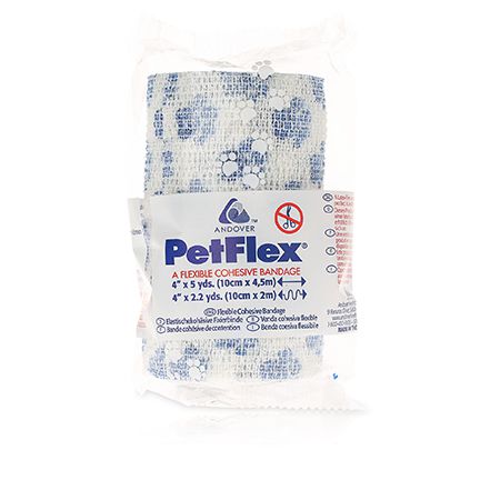 Petflex Paw Print Bandage R/W 10cm