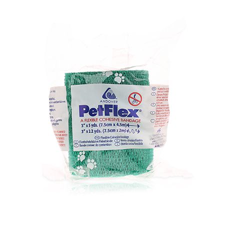 Petflex Bandage Green 7.5cm - MWI Animal Health