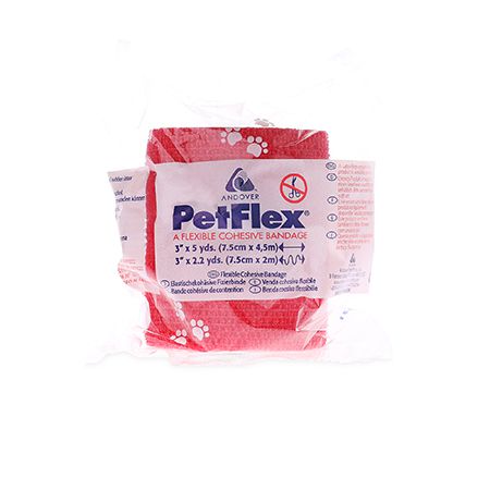 Petflex Bandage Red 7.5cm  - MWI Animal Health