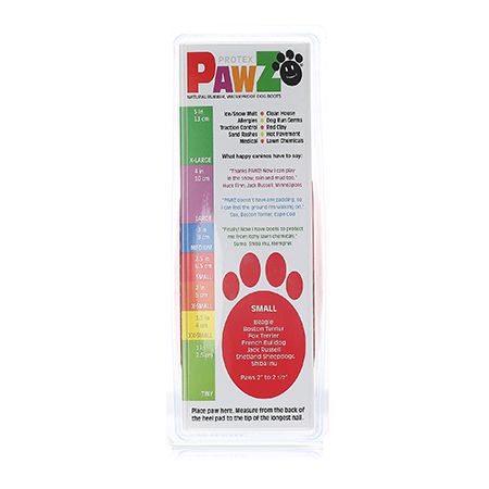 Pawz Rubber Dog Boots Small Red - Pack of 12