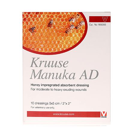 Manuka Honey Ad Dressing 5 X 5cm 10   - MWI Animal Health